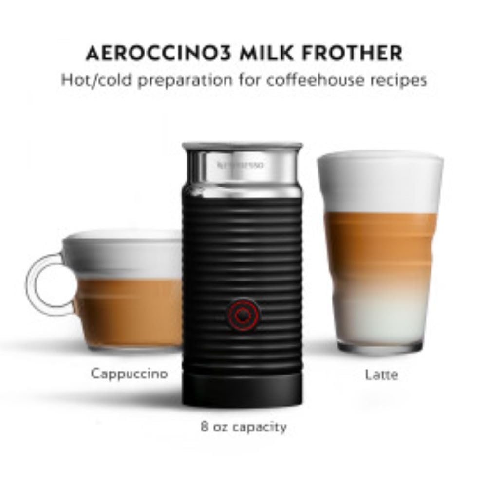 Chrome Coffee and Espresso Maker with Milk Frother D177