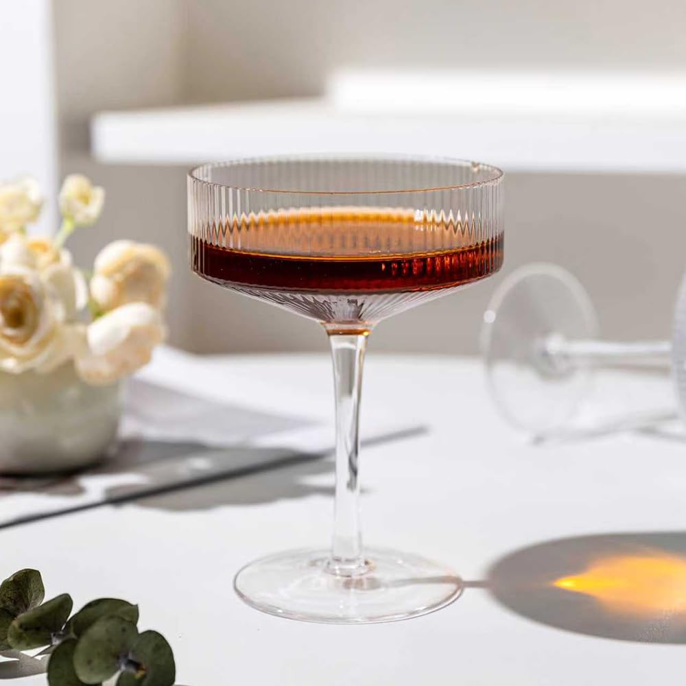 Set of 4 9 oz Coupe Cocktail Glasses Z5469