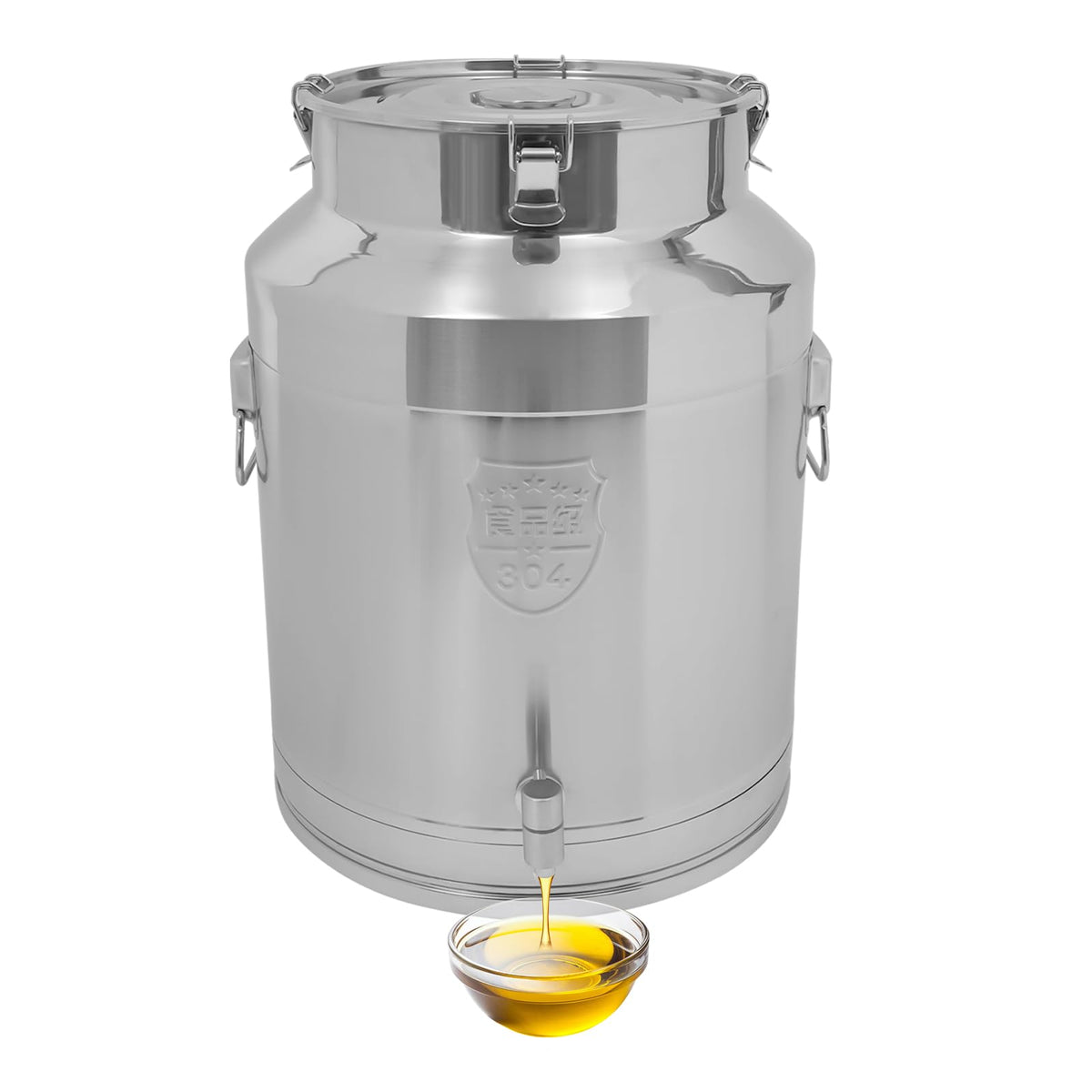 64L Stainless Steel Milk Can with Spigot Q999