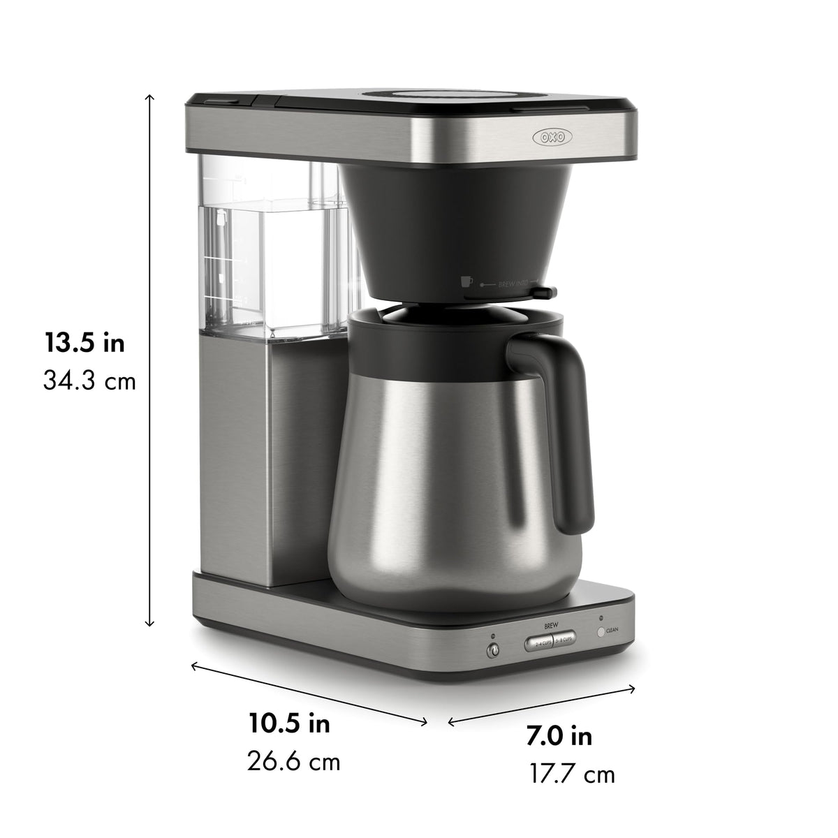 8-Cup Stainless Steel Thermal Carafe Coffee Maker C1568
