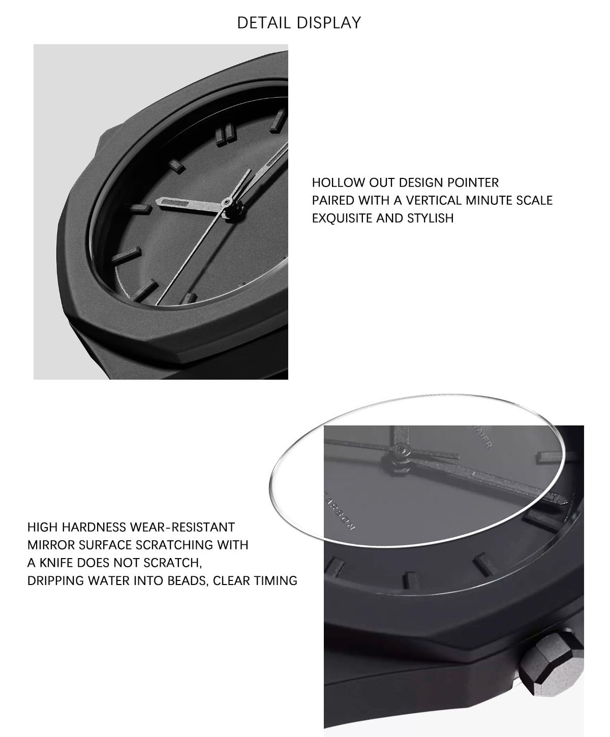 Black Arabic Numeral Quartz Watch Q817825