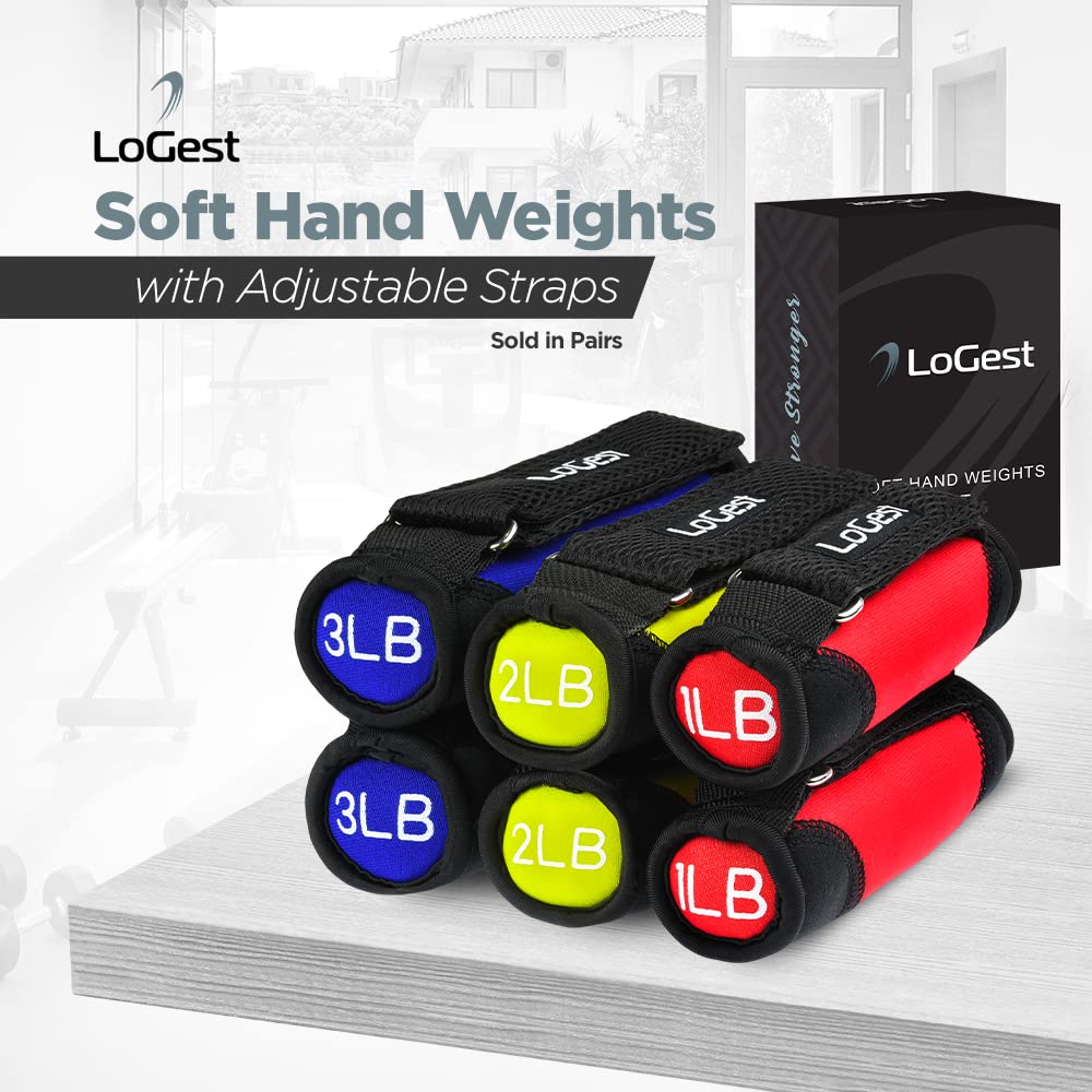 Soft Hand Weights with Straps T873