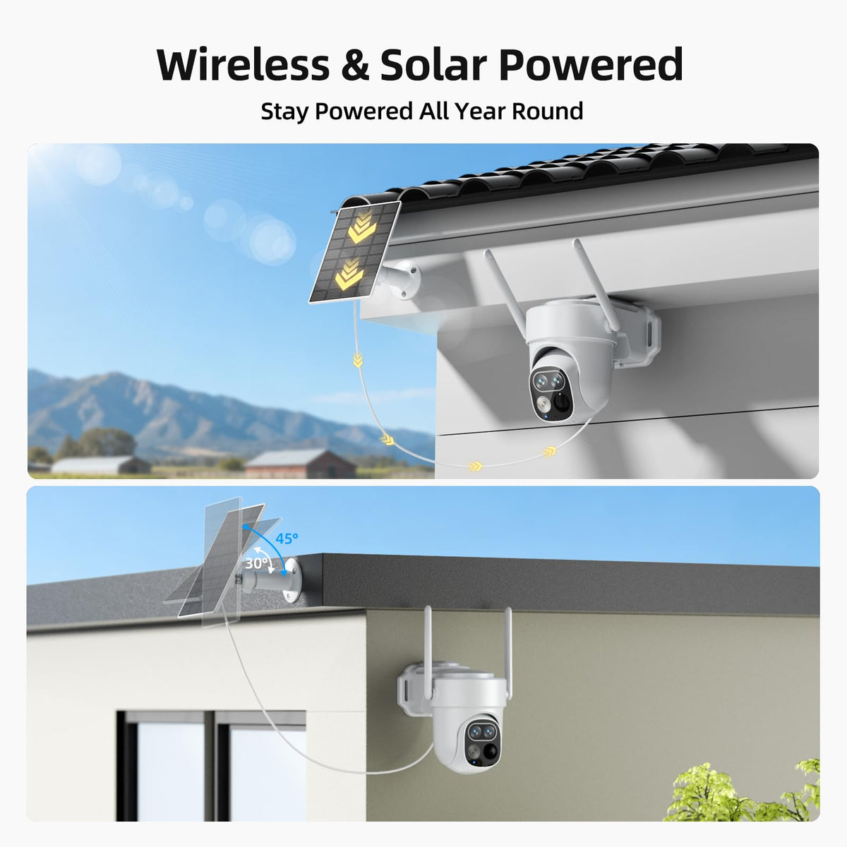 Wireless Outdoor Security Cameras 4-Cam System with Hub X861104