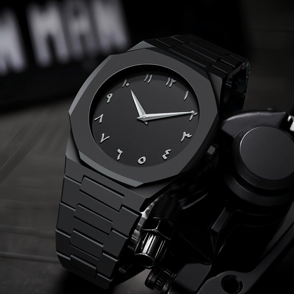 Black Arabic Numeral Quartz Watch Q817825