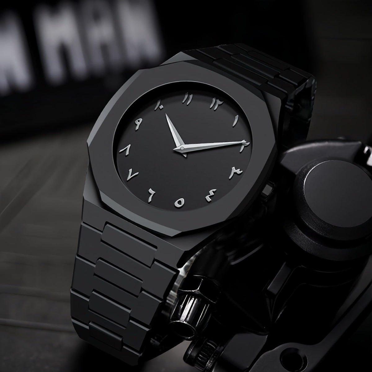 Black Arabic Numeral Quartz Watch Q817825