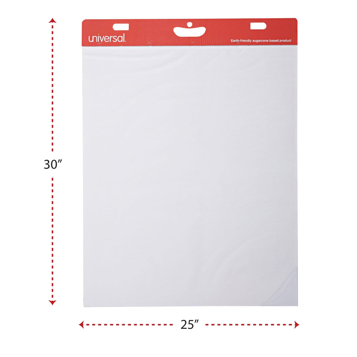Self Stick Easel Pads, Unruled, 25 x 30, White, 30-Sheet, Case of 2 K712507