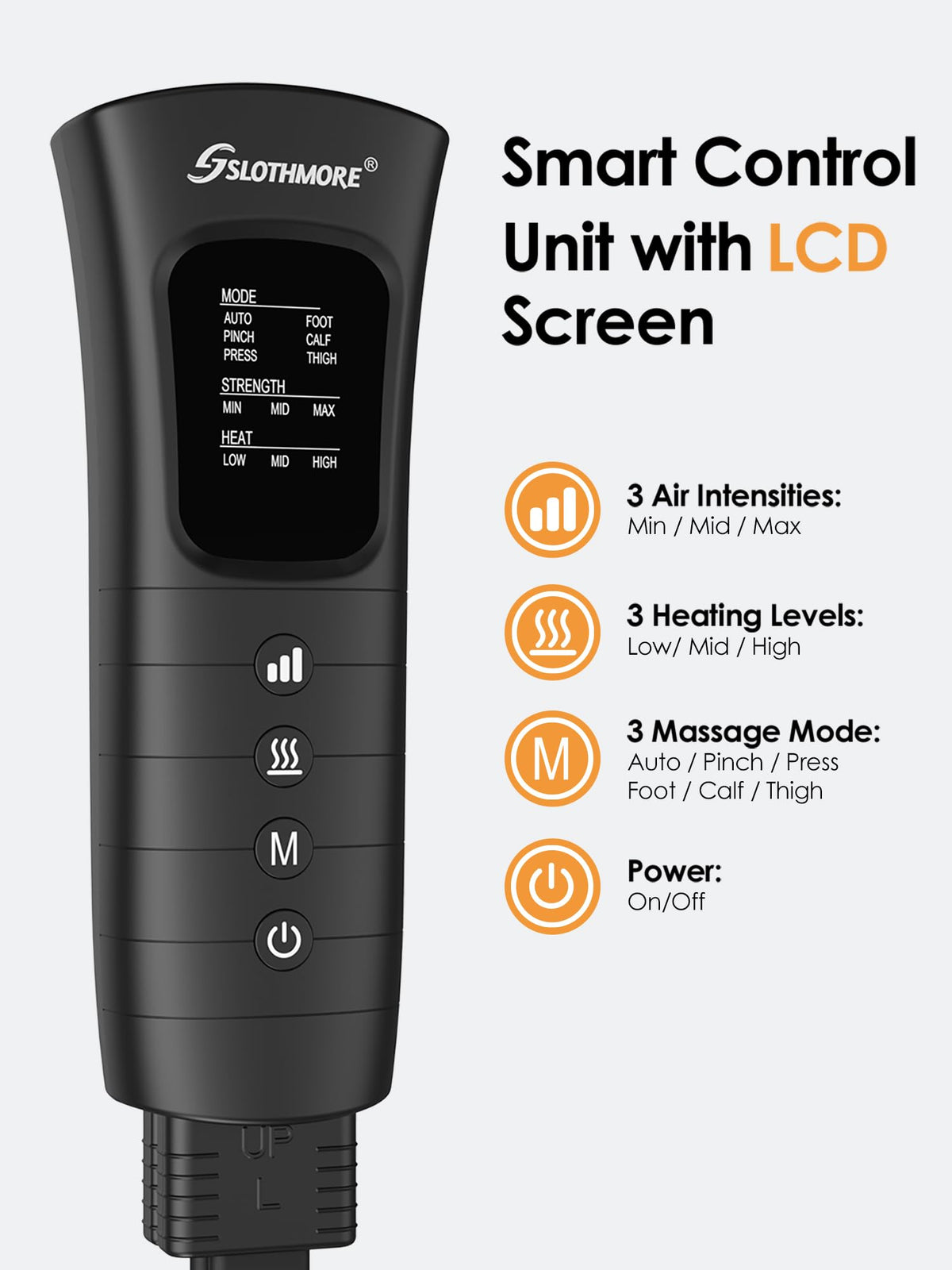 Air Compression Leg Massager with Heat W3963