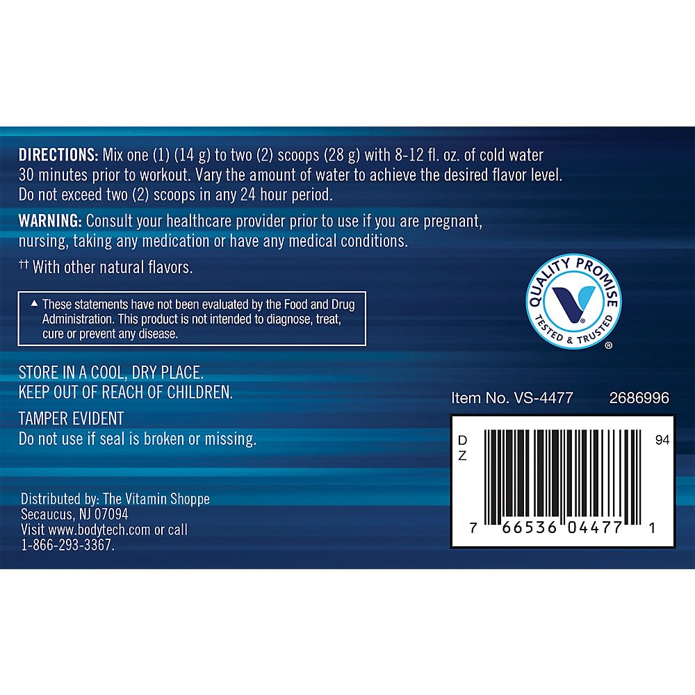 Pre-Workout Formula Powder 19.75 Oz 40 Servings P9106