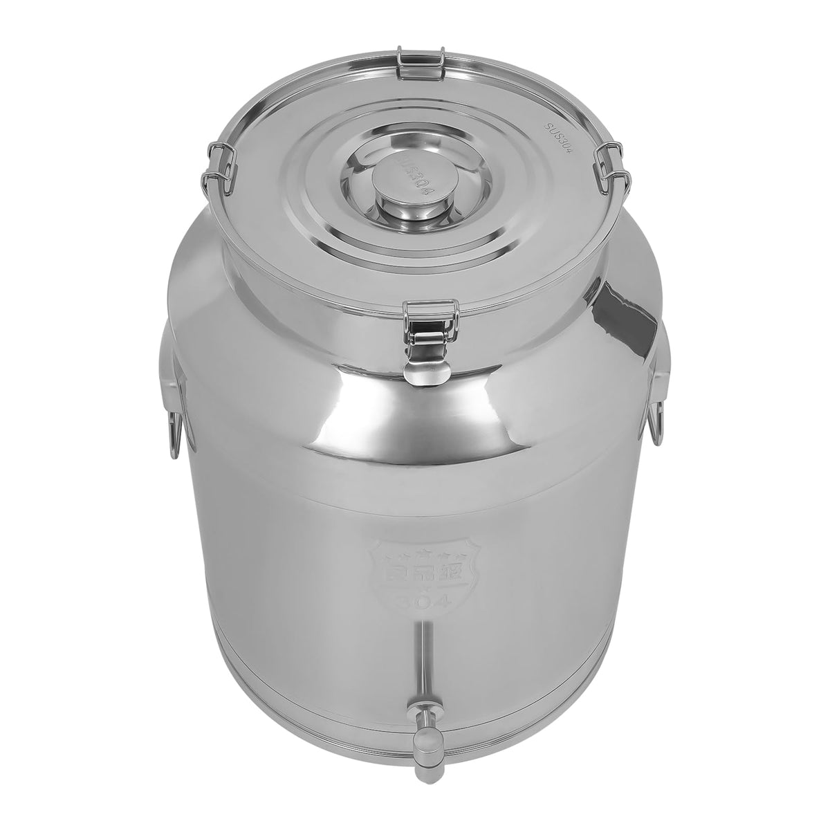 64L Stainless Steel Milk Can with Spigot Q999