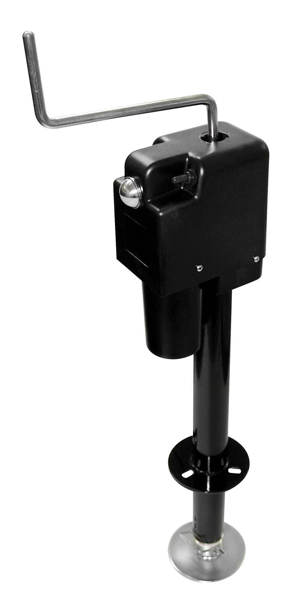 Electric A-Frame Tongue Jack with LED Work Light and Ground Wiring, 3,650 lbs. Capacity, Black Q723