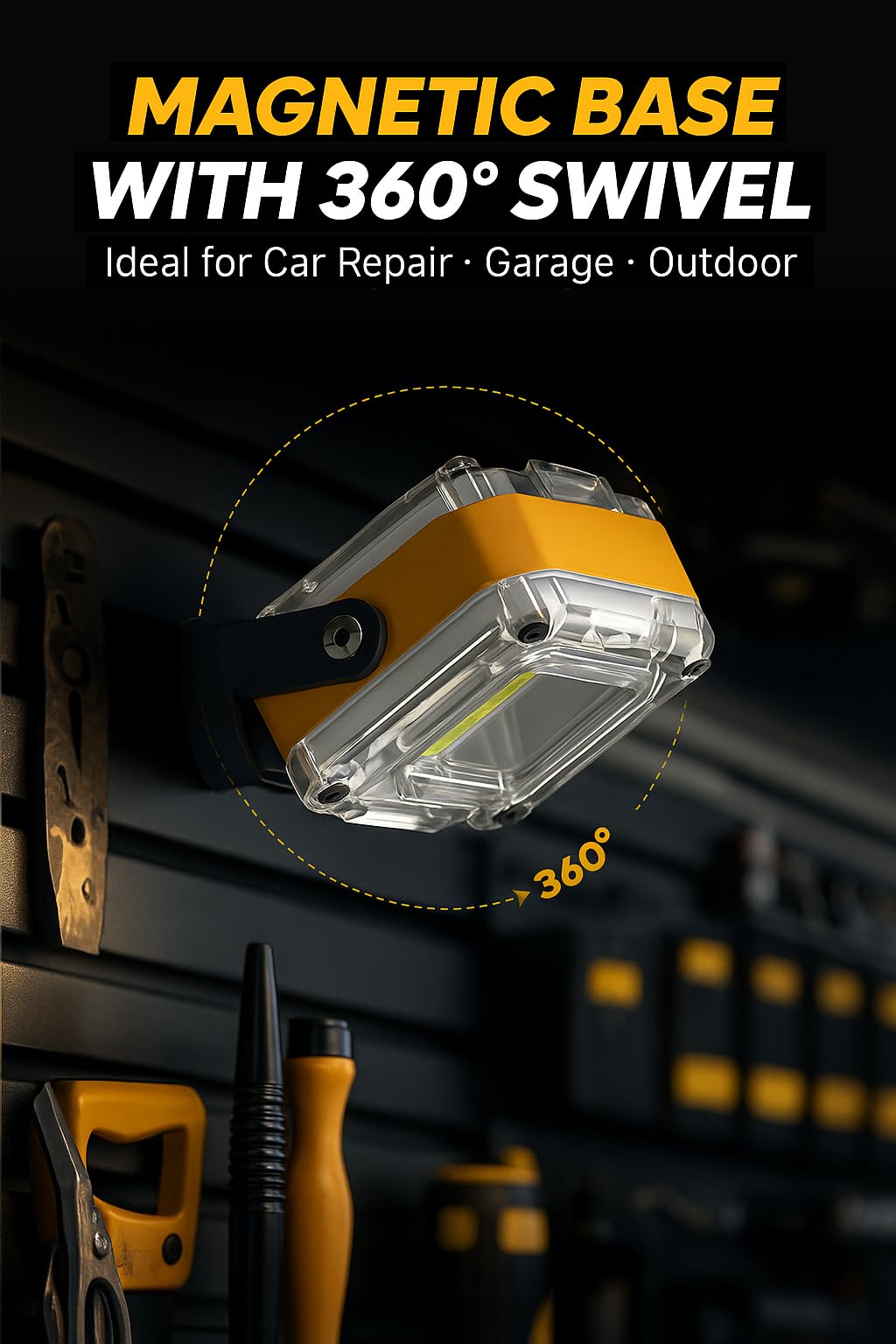 2 Pack Rechargeable LED Work Light O58739