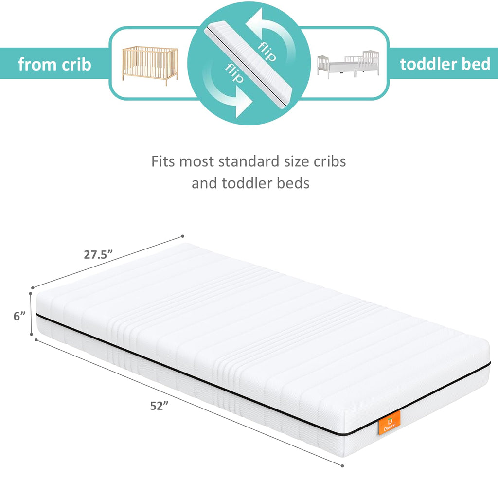 Breathable Dual Sided Memory Foam Crib Mattress A850