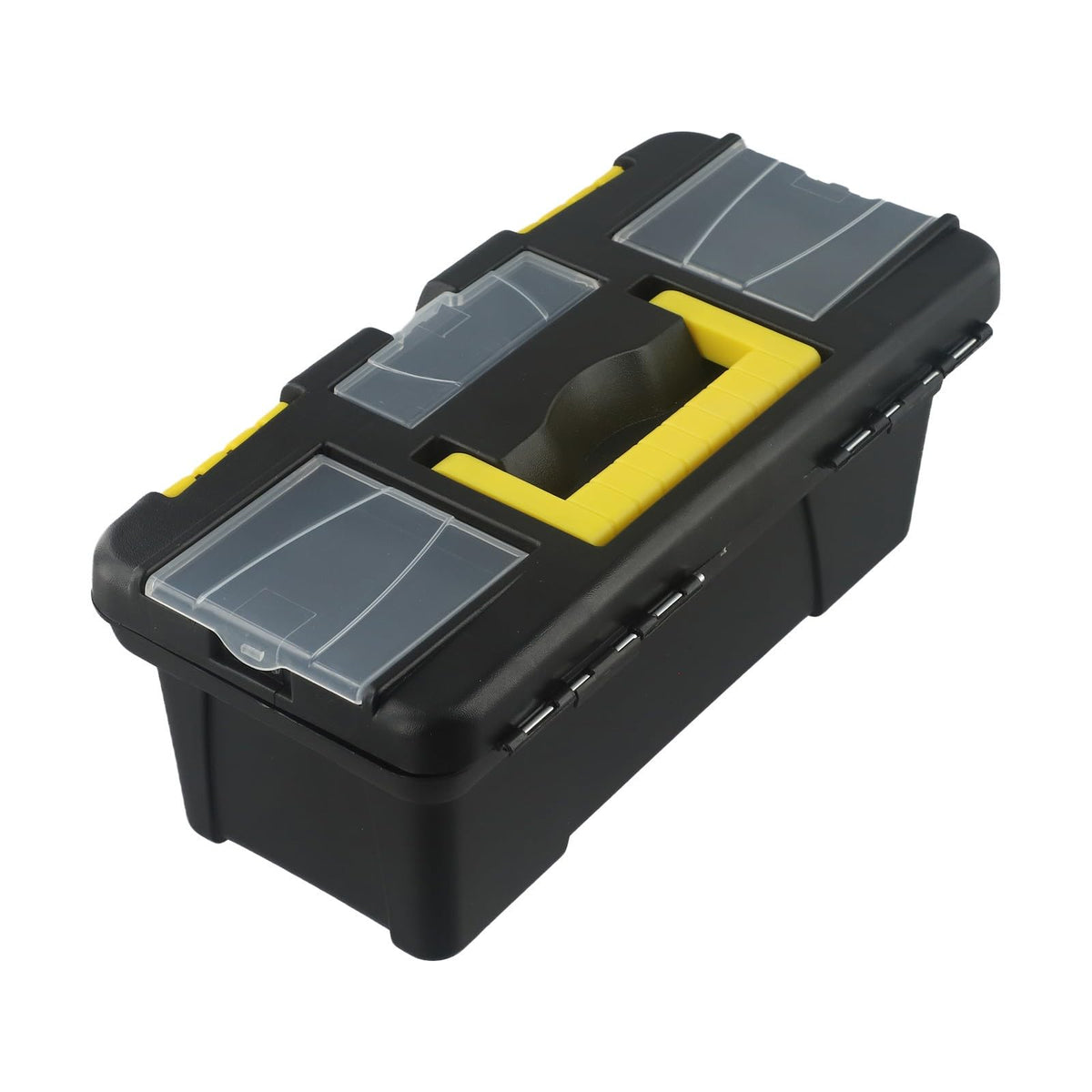 10-Inch Plastic Toolbox with Metal Hinges and 4 Latches W1080