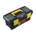 10-Inch Plastic Toolbox with Metal Hinges and 4 Latches W1080