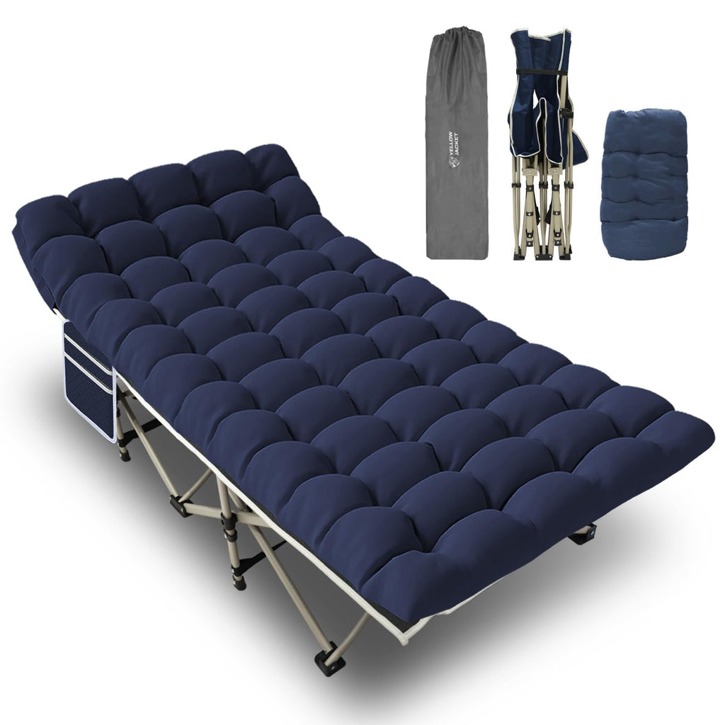 Folding Camping Cot with Mattress and Carry Bag A448