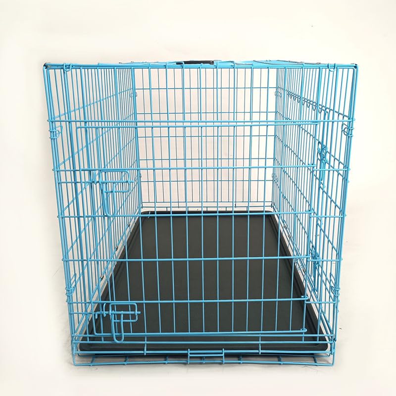 36-Inch Folding Metal Dog Crate with Divider and Removable Tray B718154