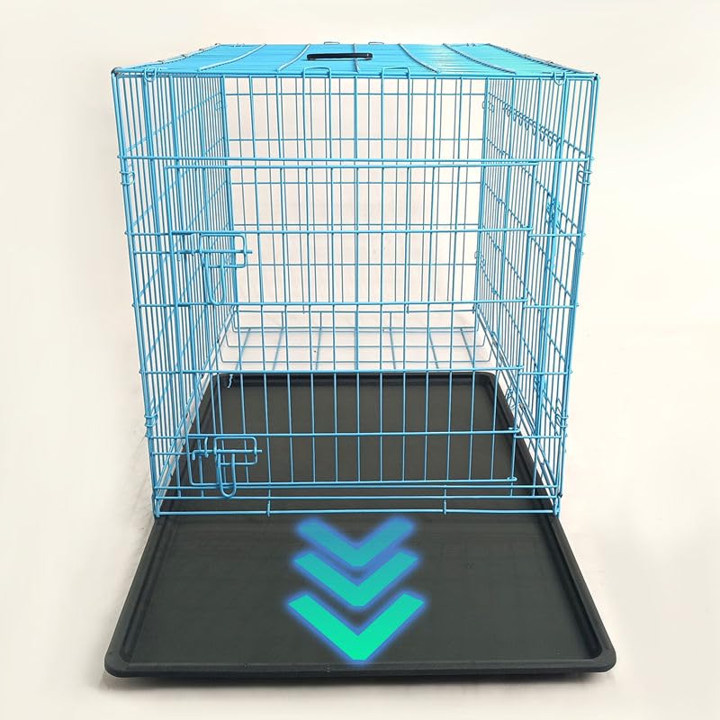 36-Inch Folding Metal Dog Crate with Divider and Removable Tray B718154