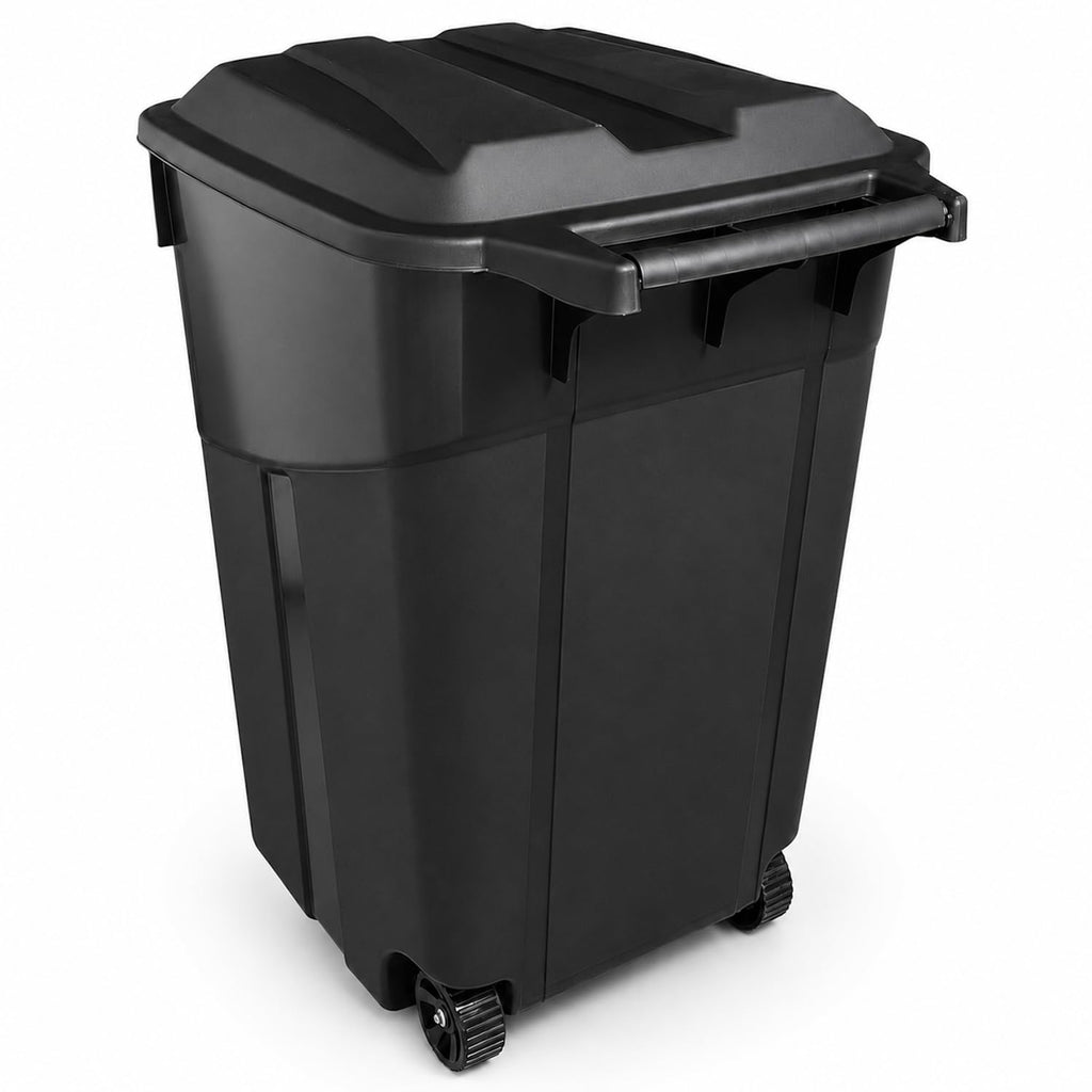 45 Gallon Wheeled Outdoor Trash Can with Lid O671545
