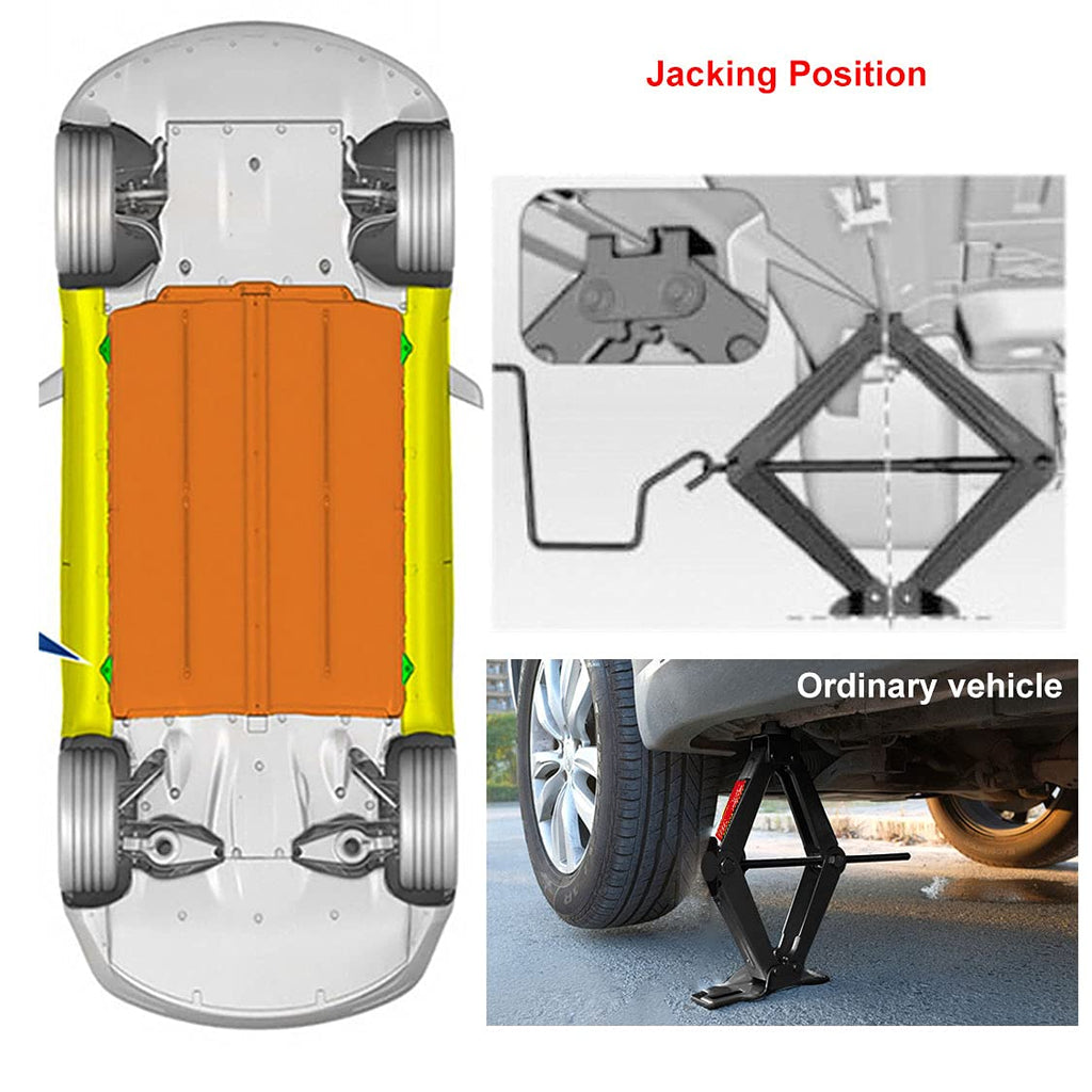 2 Ton Scissor Jack with Ratchet Handle B493