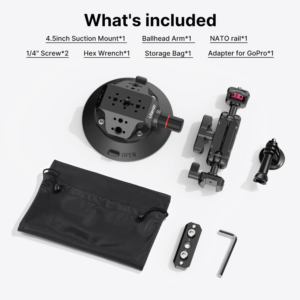 Suction Mount 4.5'' Magic Arm Bracket for DSLR Cameras M407