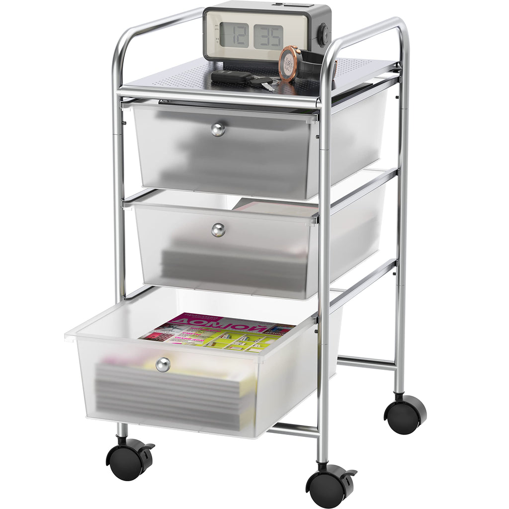 3 Drawers Rolling Utility Cart V89629