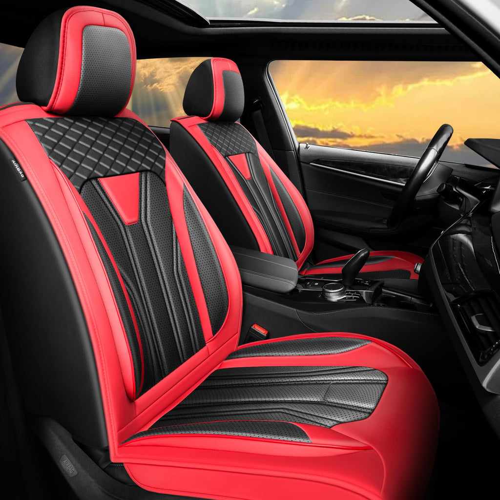 Red & Black Car Seat Covers F14019