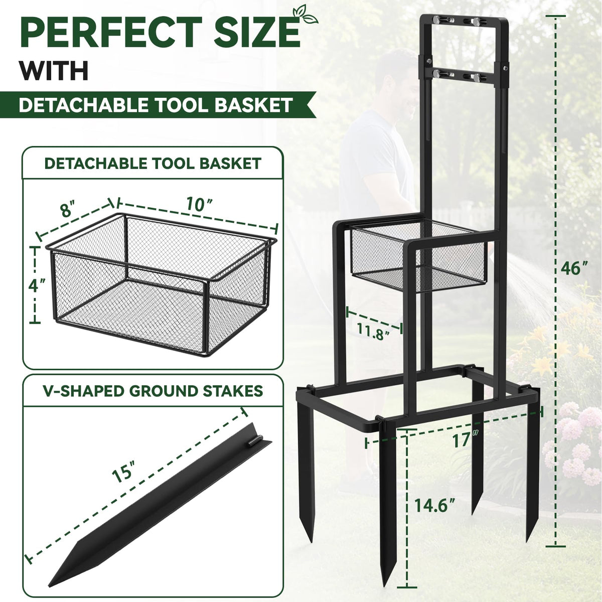 Retractable Hose Reel Stand/Mounting Post O651