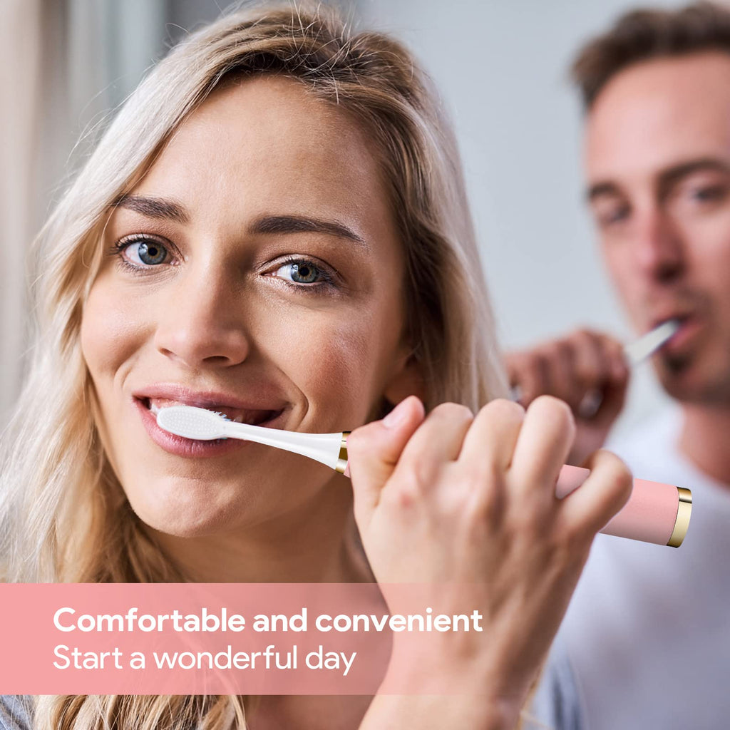 Rechargeable Sonic Toothbrush 2-Pack White Pink R724544