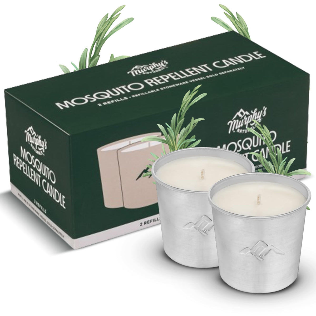 Mosquito Repellent Candle Refills 9 oz Pack of 2 S77763