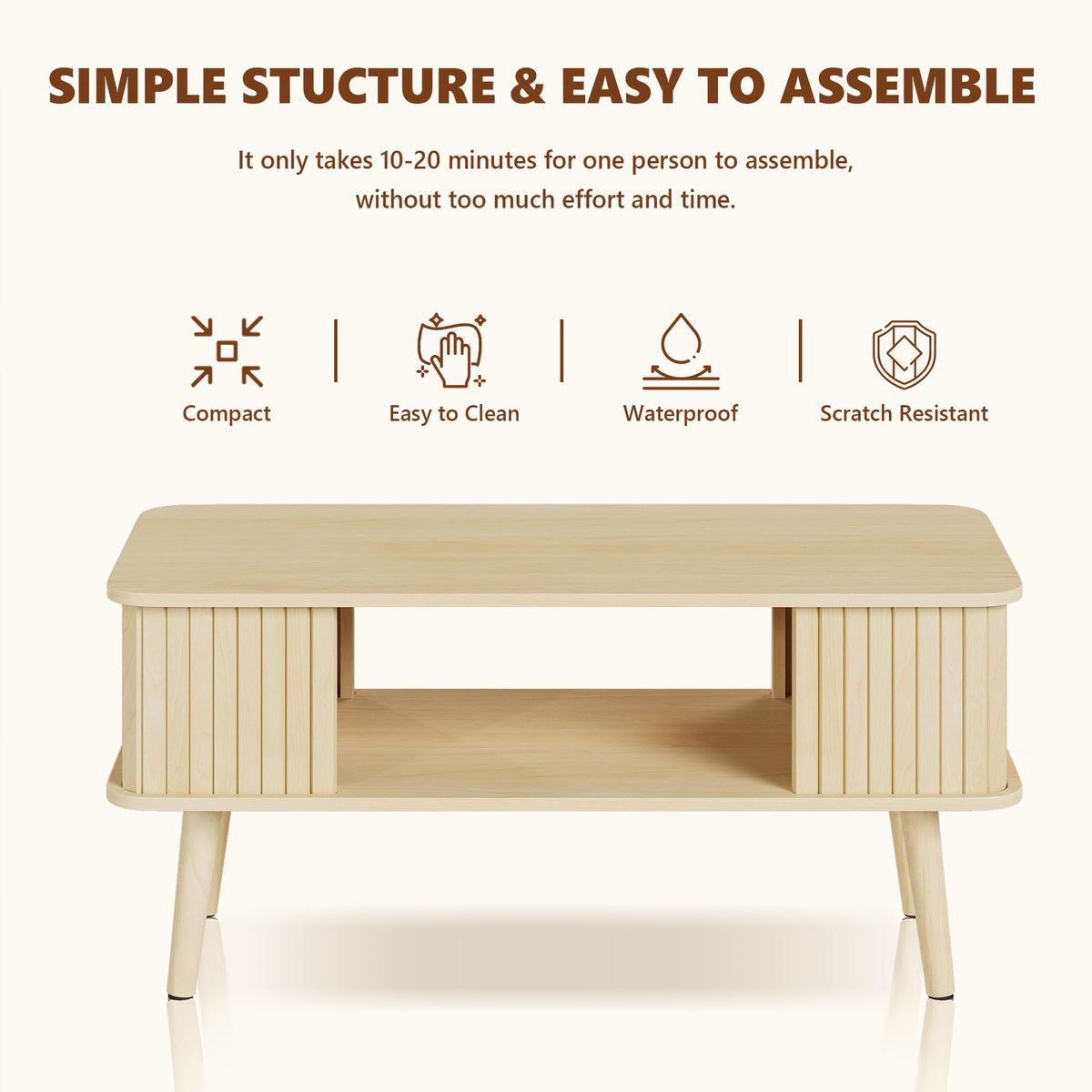 Coffee Table with Storage A71746