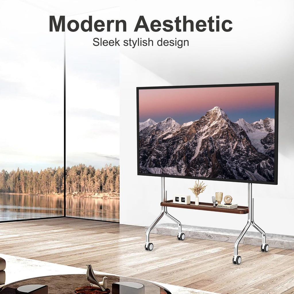 Rolling TV Stand for 32-75" TVs with Shelf L97778