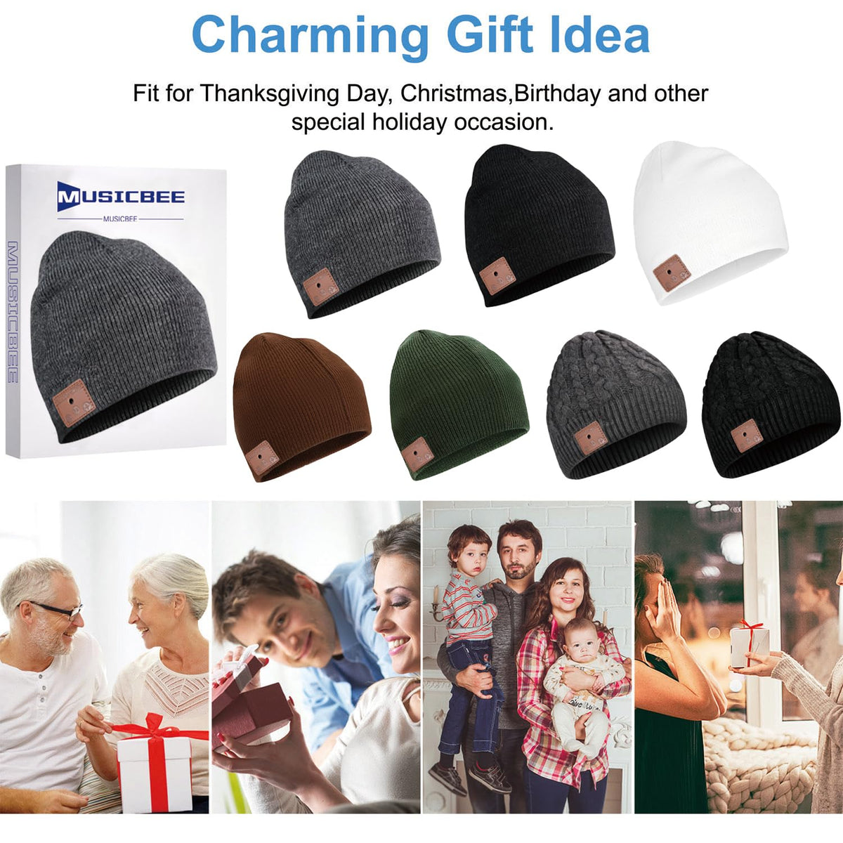 Bluetooth Knit Winter Cap with Microphone Y1550