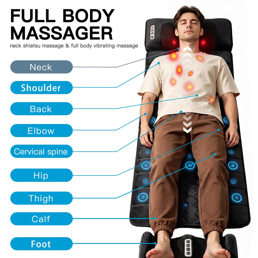 Full Body Massage Mat with Heat D80296