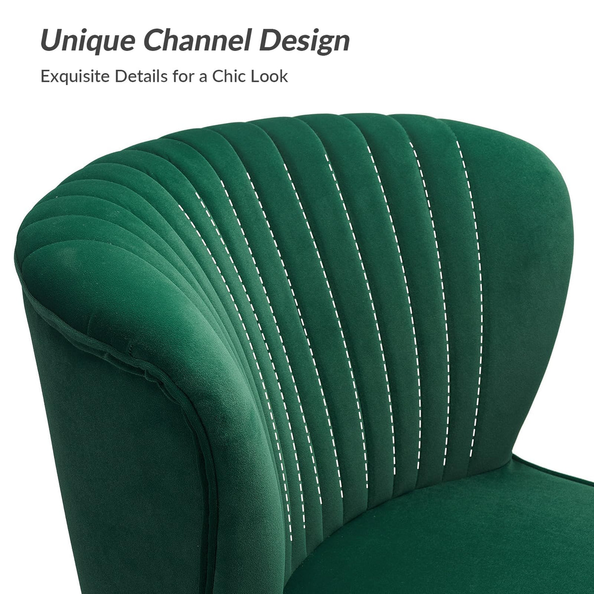 Velvet Accent Chair Set of 2 Green Z98591
