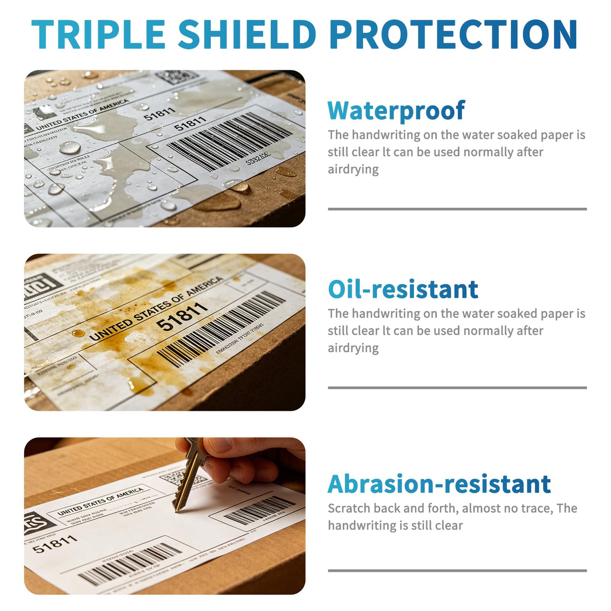 4 x 6 White Perforated Direct Thermal Labels, 1000 per Stack I849