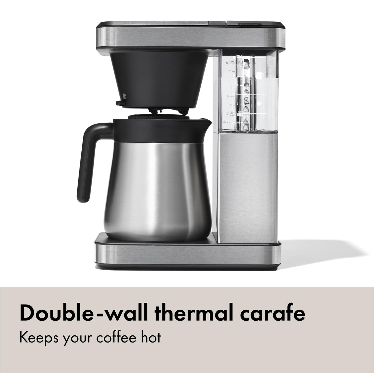 8-Cup Stainless Steel Thermal Carafe Coffee Maker C1568