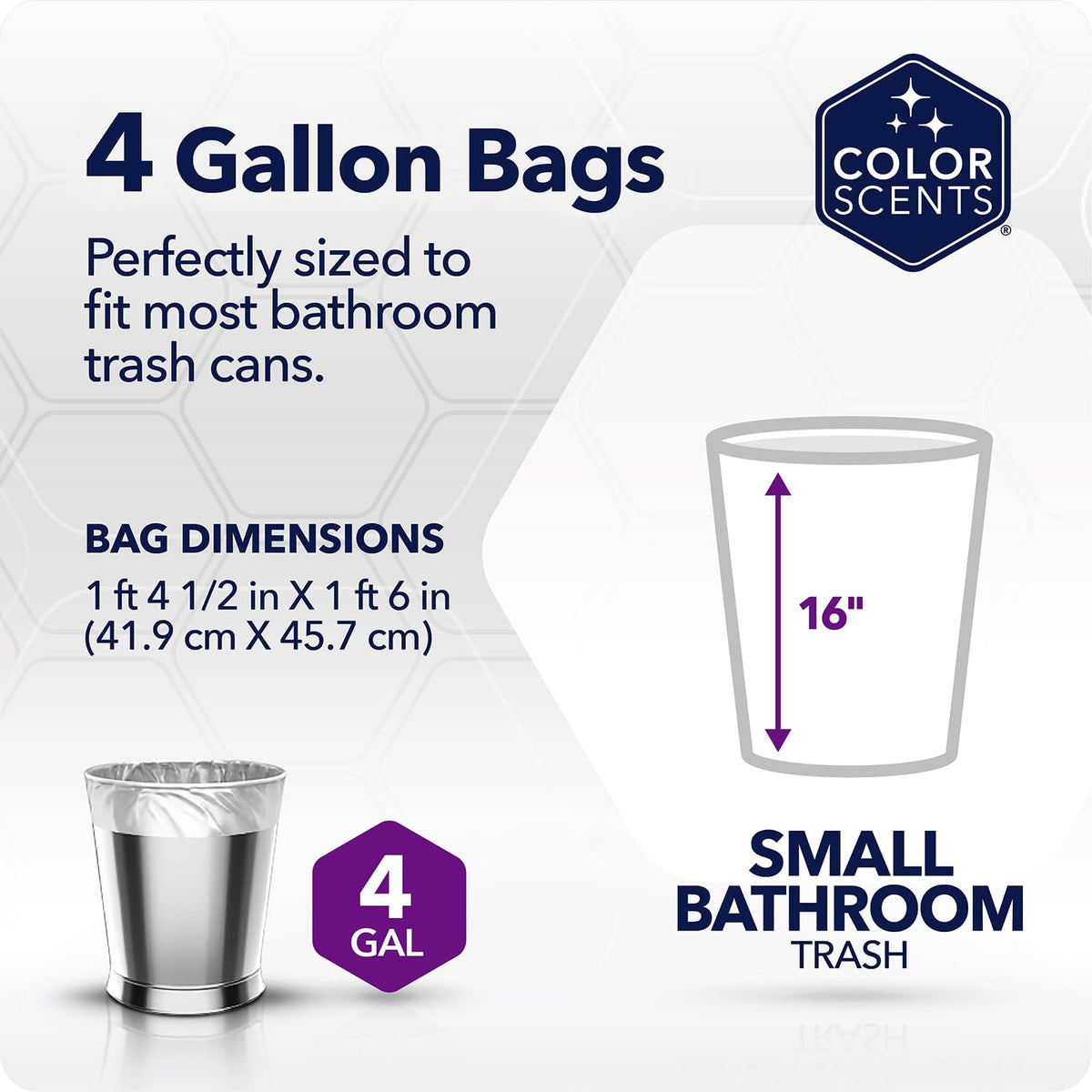 4 Gallon Drawstring Trash Bags 720 Bags T812045