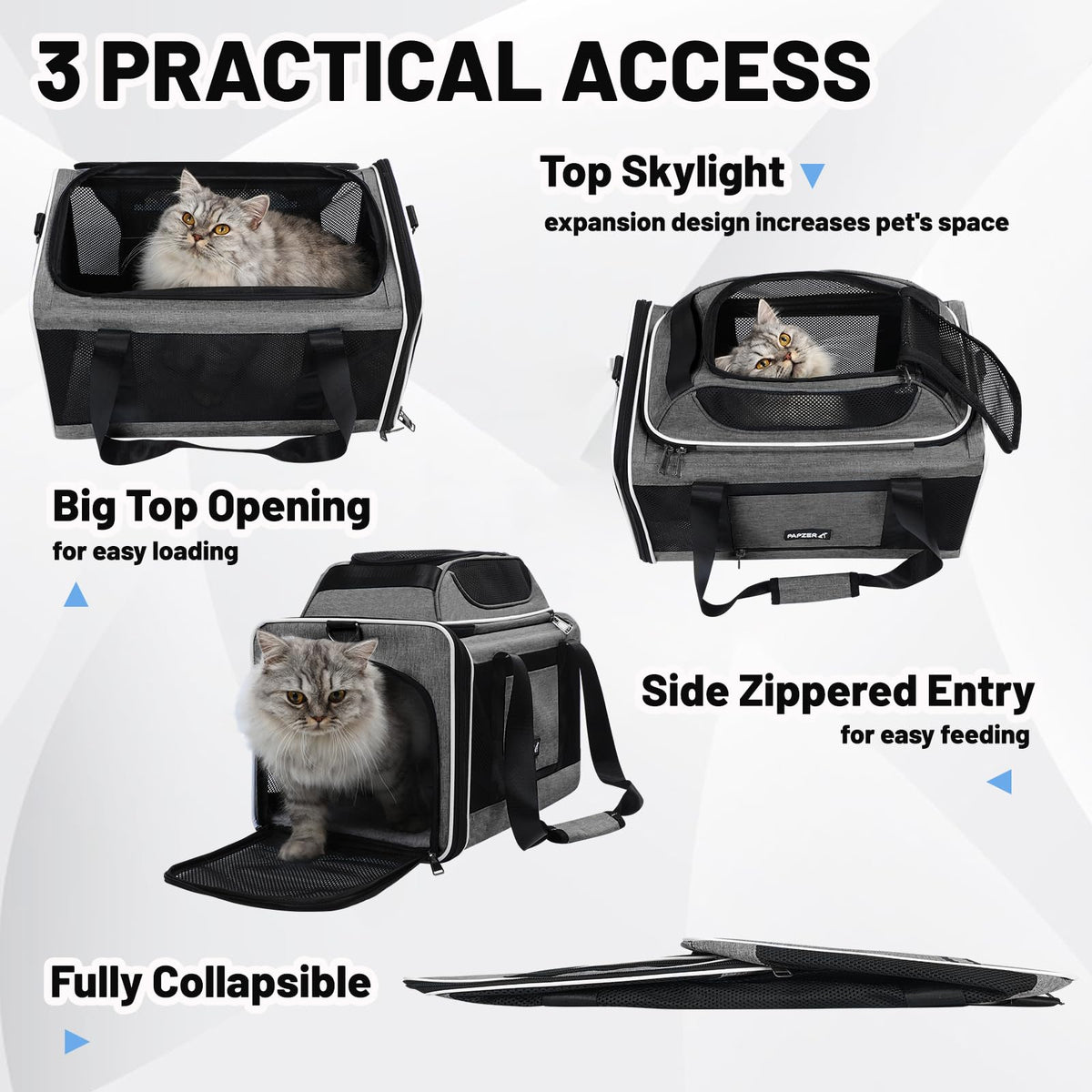 Top-Expandable Cat Carrier 18x11x11 U3270