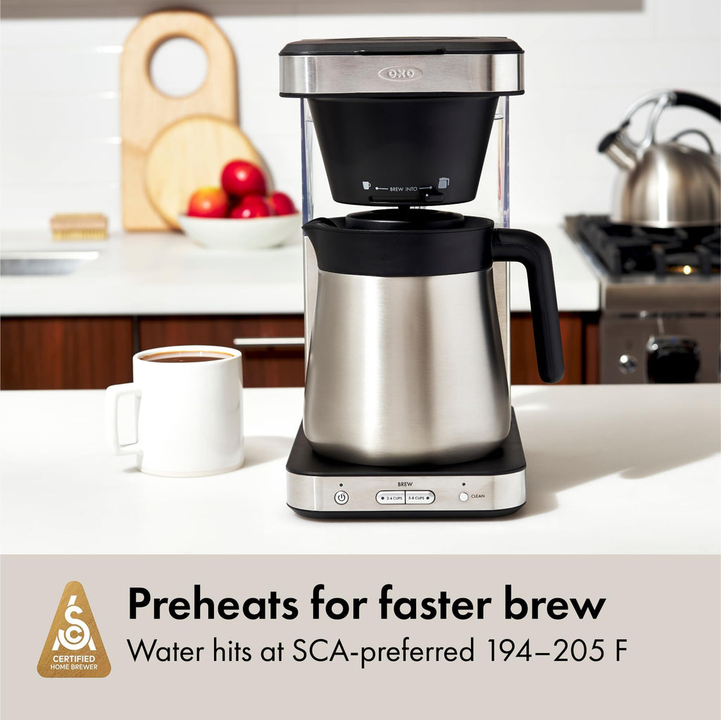 8-Cup Stainless Steel Thermal Carafe Coffee Maker C1568