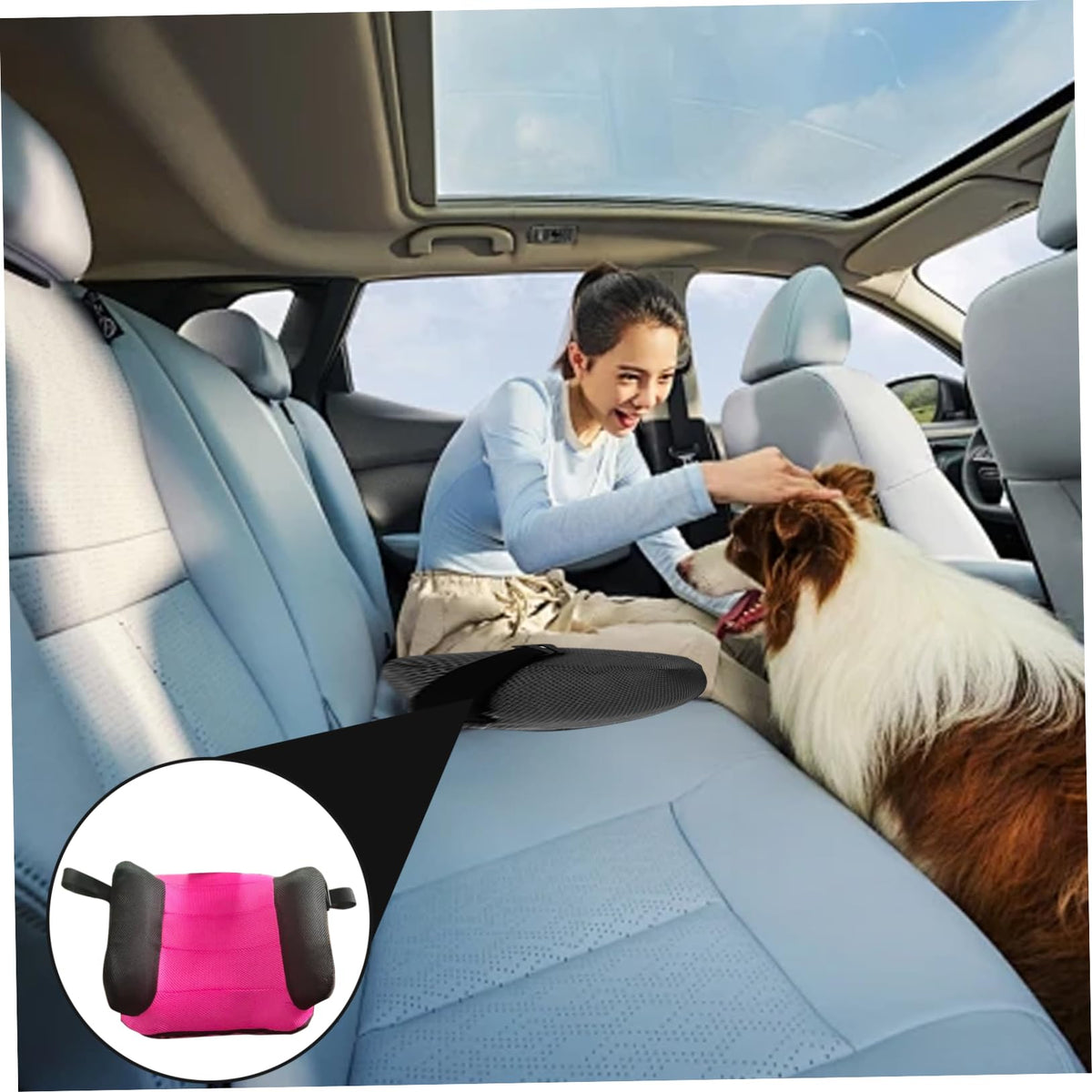 Portable Inflatable Booster Car Seat with Buckle M737815