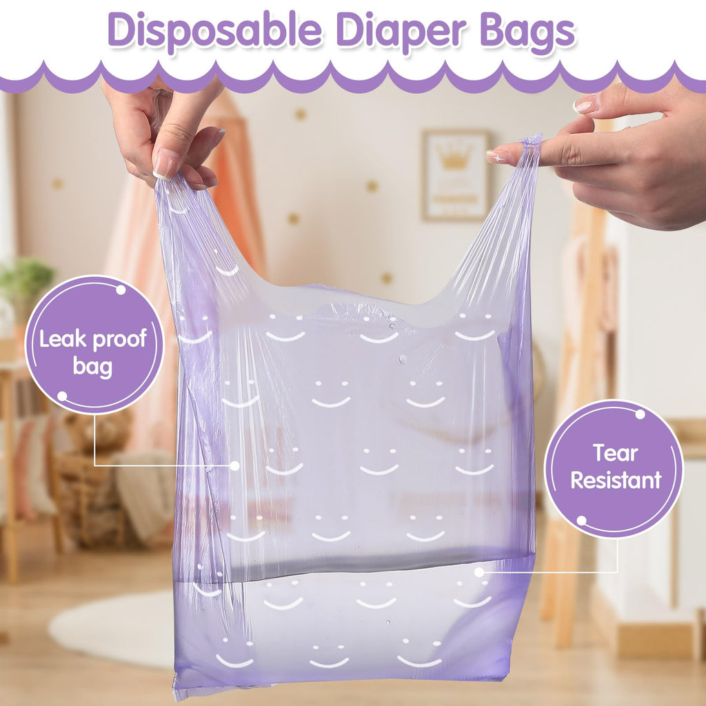 1600 Count Scented Disposable Diaper Bags with Tie Handle Y442797