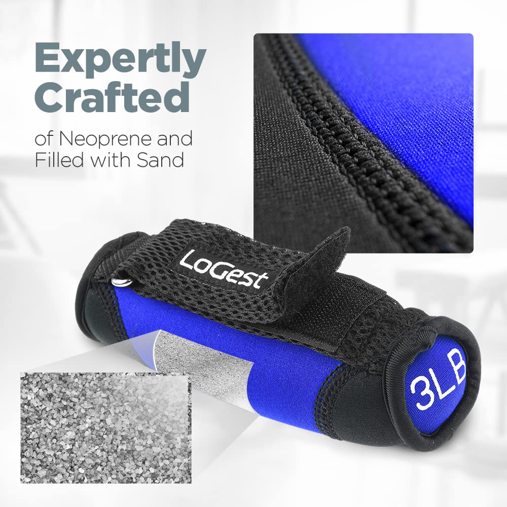 Soft Hand Weights with Straps T873