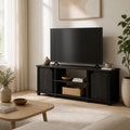 3-Tier TV Stand with Door Cabinets Z378745