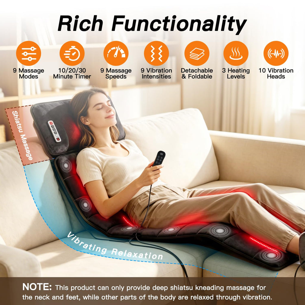 Full Body Massage Mat with Heat D80296