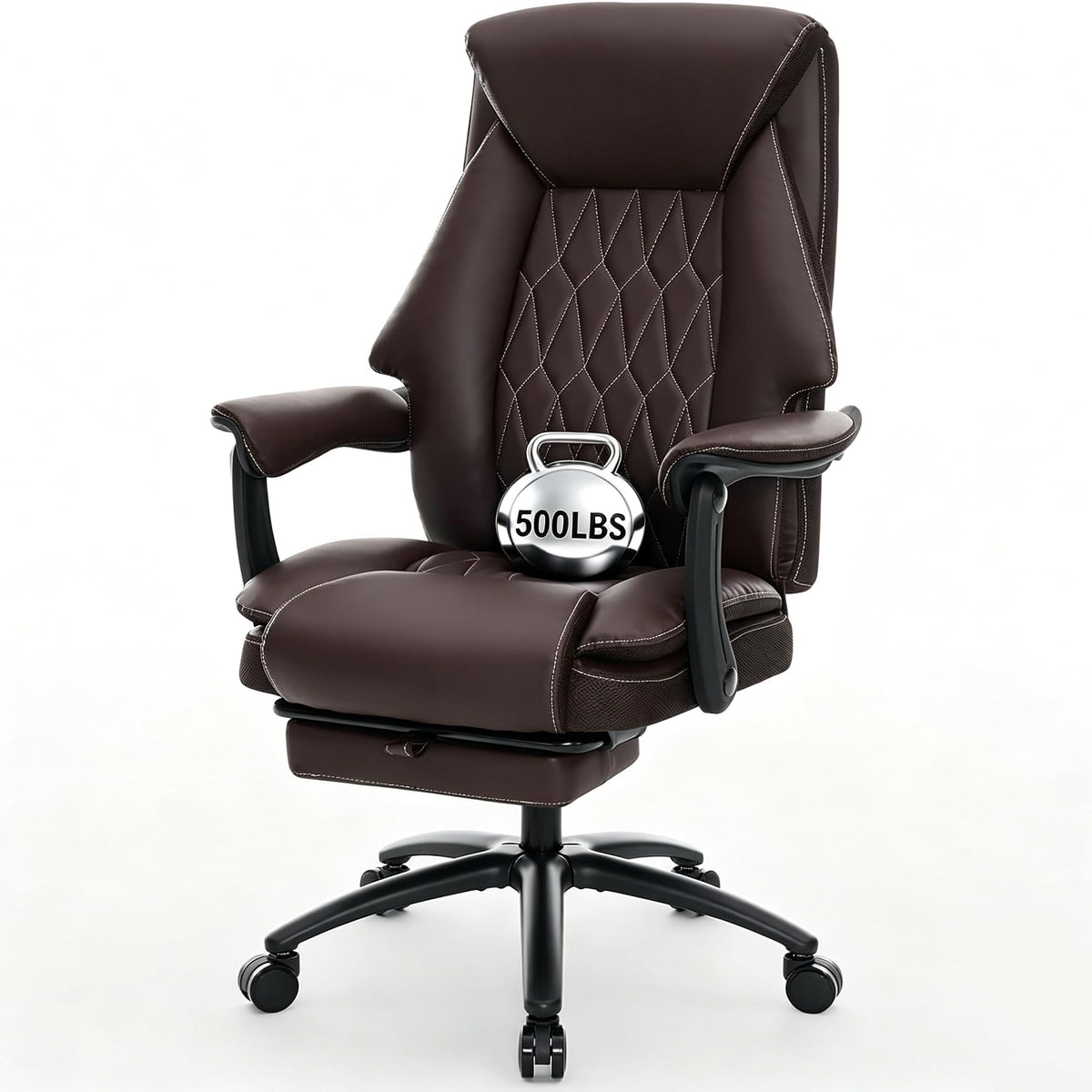 500lbs Big and Tall Office Chair with Footrest B4858