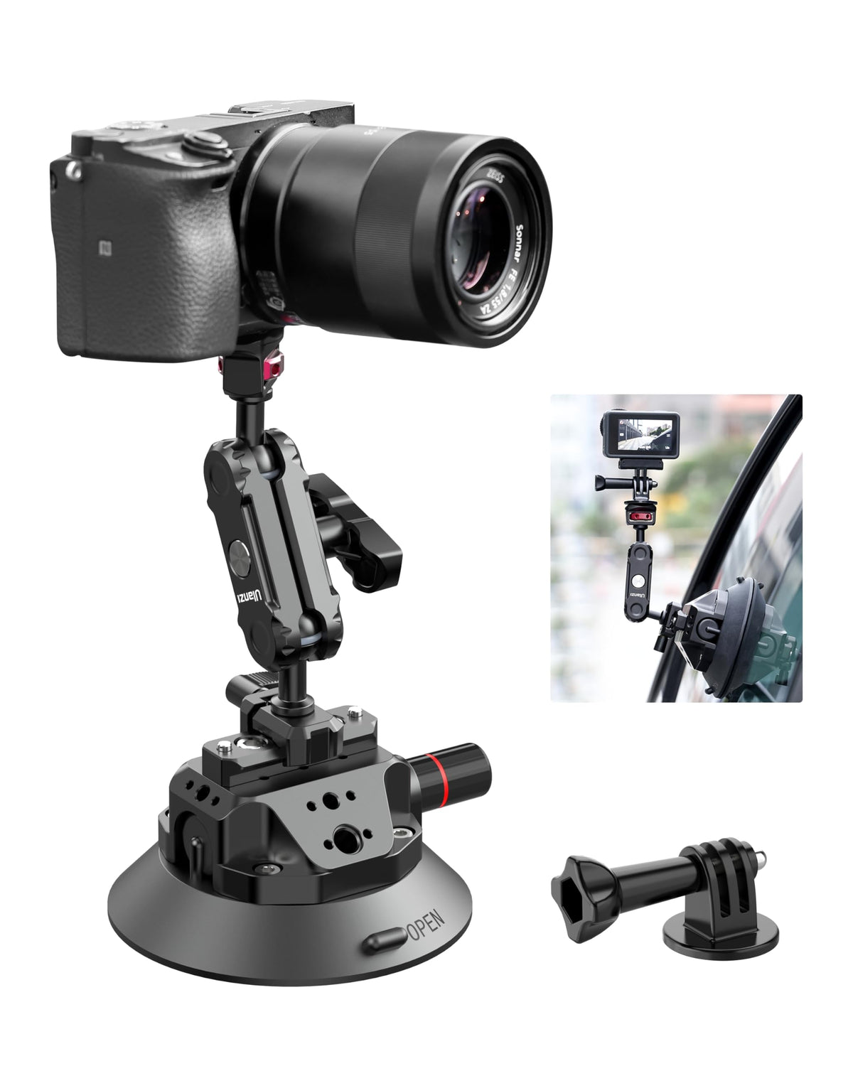 Suction Mount 4.5'' Magic Arm Bracket for DSLR Cameras M407