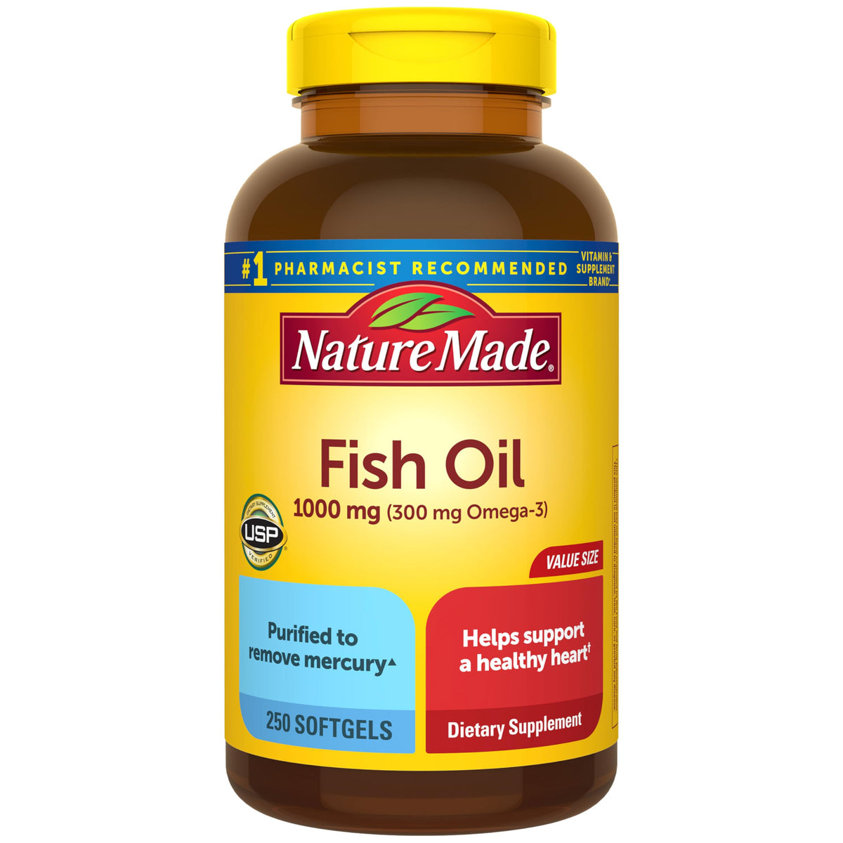 Fish Oil Omega 3 Supplements 1000mg Softgels N301370