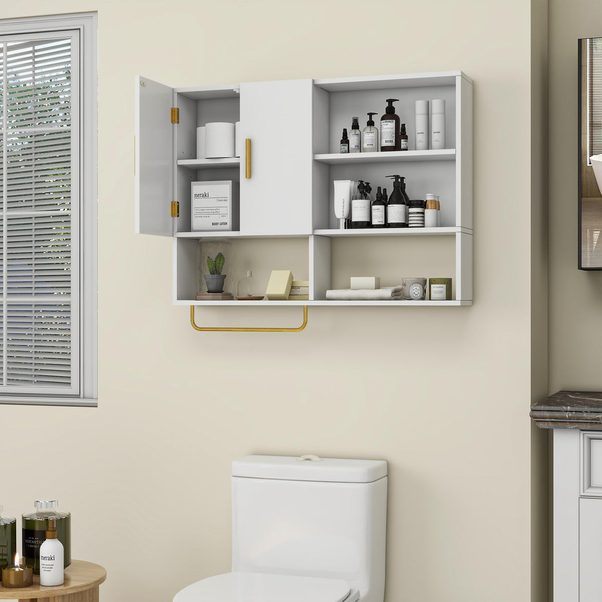 Wood Wall Mounted Bathroom Cabinet P2223