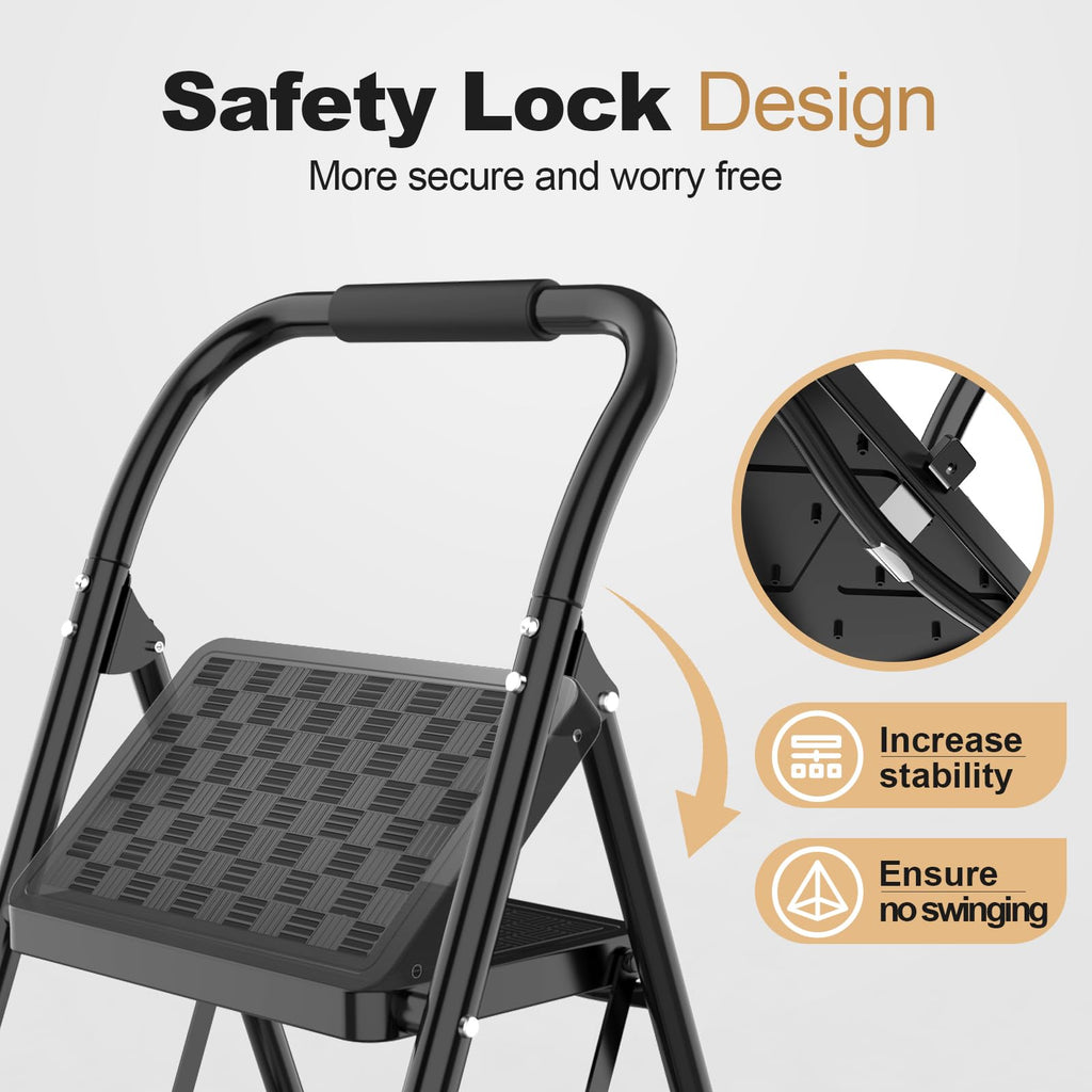 3 Step Foldable Step Stool M492