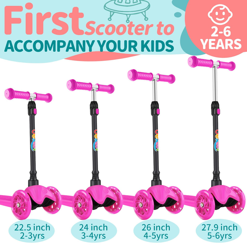 3 Wheel Kids Scooter with Light up Wheels X96078